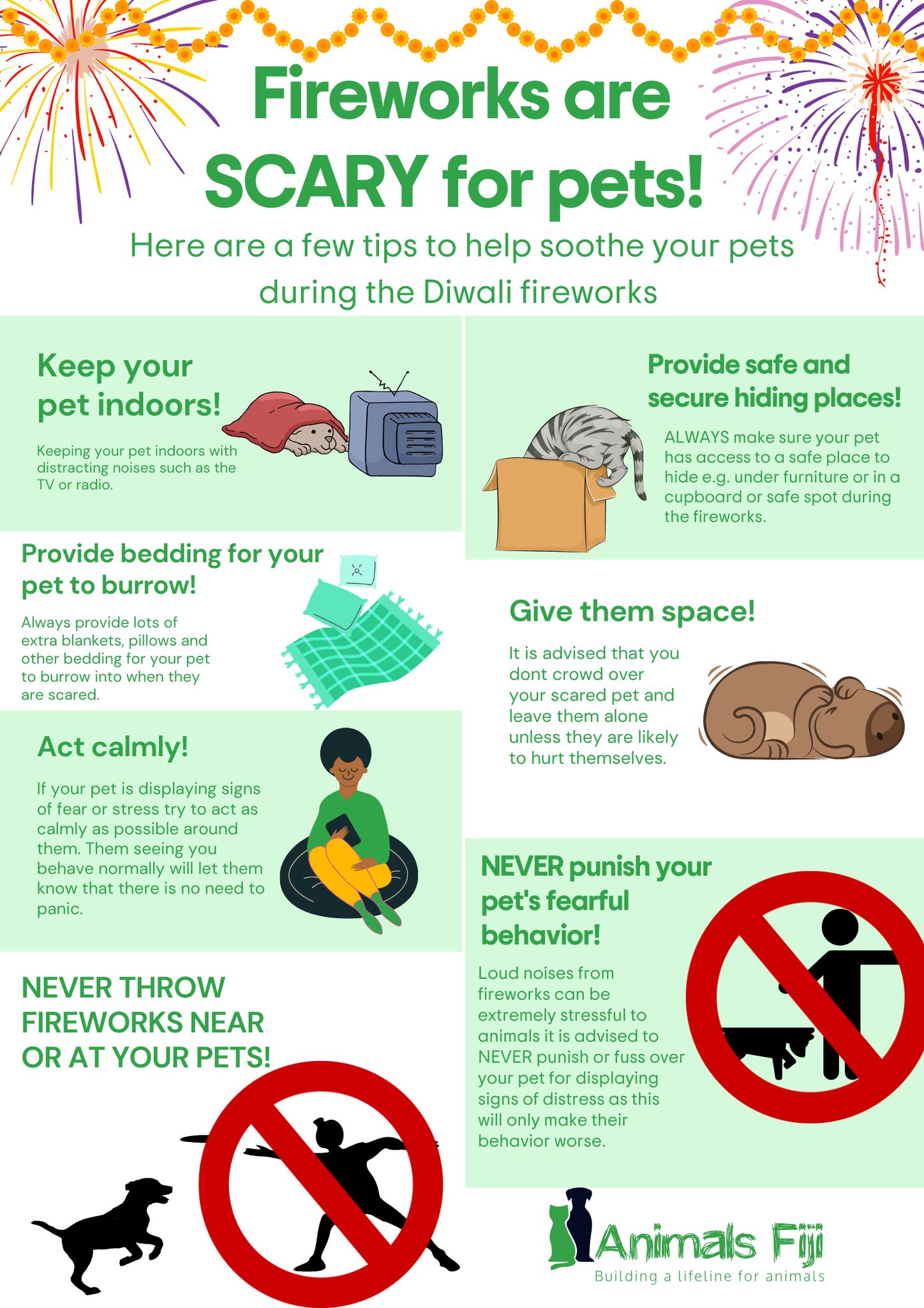 Diwali Safety - Fireworks Safety for Dogs, Cats, Pets